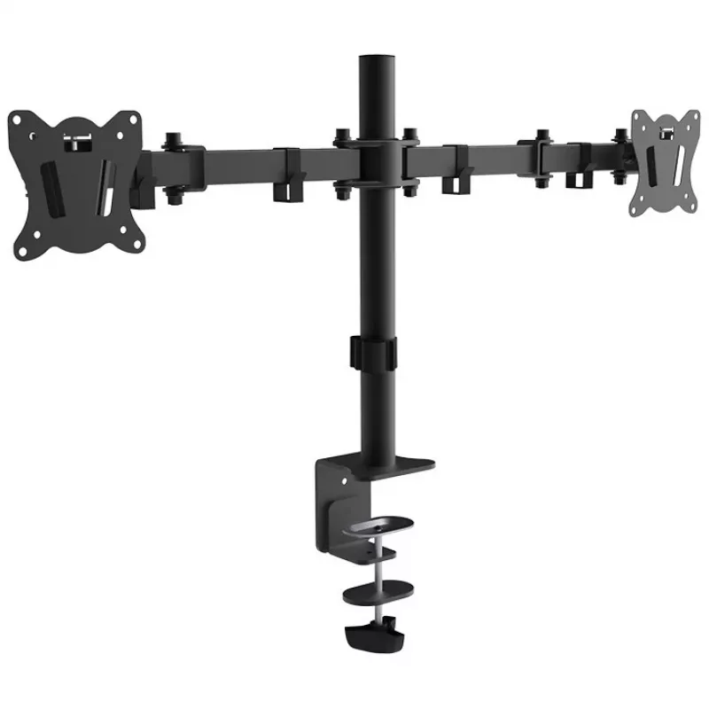Dual monitor desk mount MONTIS Dual Monitor Mount Everest MT015, 13–27 inch, 2 arms, max 16 kg, VESA 75x75–100x100, black