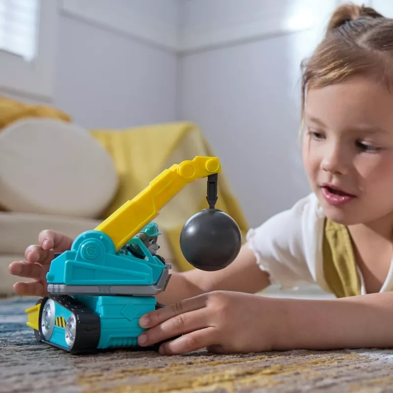 Wrecking Ball Truck Rubble & Crew Motor 3+ Years Plastic Black Blue Yellow
