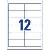 Avery 3659 self-adhesive label Rectangle Permanent White 1200 pc(s)