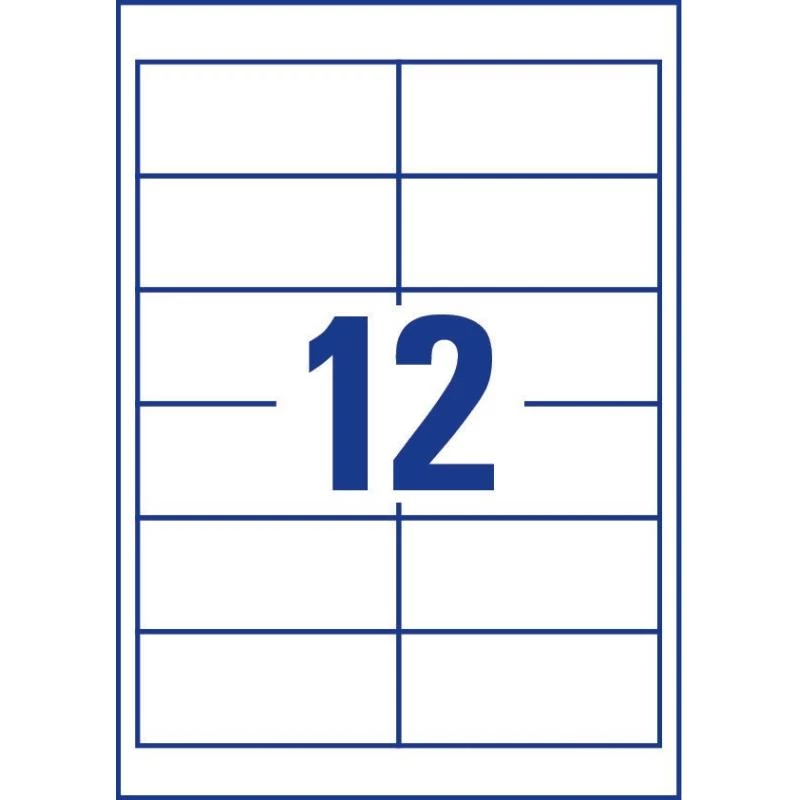 Avery 3659 self-adhesive label Rectangle Permanent White 1200 pc(s)