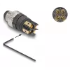 DeLOCK M8 Connector A-coded 4 pin male screw connection Black