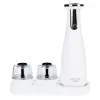 Burr salt and pepper grinder set Adler AD 4449W Steel White, ceramic quern, 150 ml, USB-C rechargeable