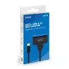 SAVIO SATA to USB-C interface cable AK-69, SATA female to USB-C male, USB 3.2 Gen 1 (5 Gbit/s), 0.25 m, black