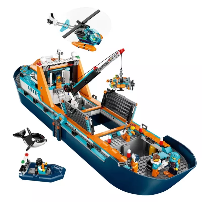 Construction toy LEGO City Arctic Exploration Ship 60368 — 815 pieces, 7+ years, includes 4 minifigures