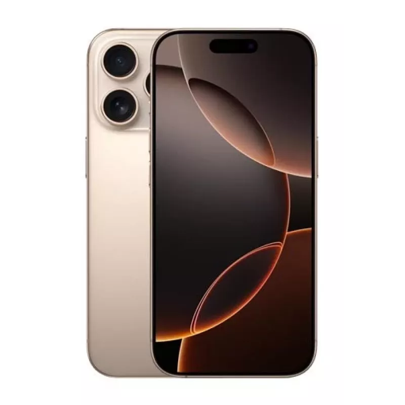 Smartphone Apple iPhone 16 Pro 6.3 inch 512GB, A18 Pro, 48MP, Dual SIM, IP68, Sand