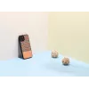 Protective case man and wood for iPhone 12 Pro Max — brown check with black accents