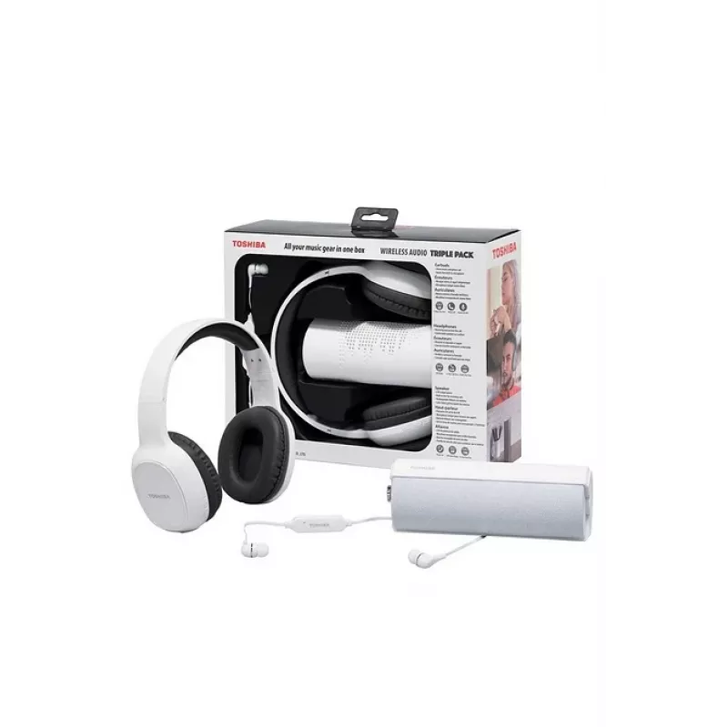 Headphones Toshiba Wireless Audio Triple Pack HSP-3P19 White