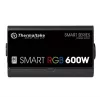 Thermaltake SMART RGB PS-SPR-0600NHSAWE-1 - Power Supply (Internal) - ATX12V 2.3 - 80 PLUS - AC 230 V - 600 Watt - active PFC - Black