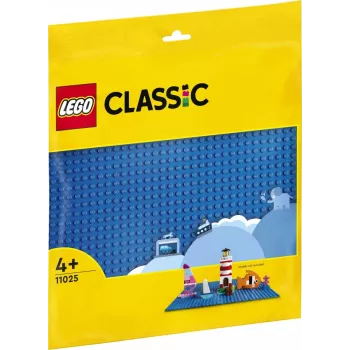 LEGO building plate 11025 — blue baseplate 32x32 studs, 250×250 mm