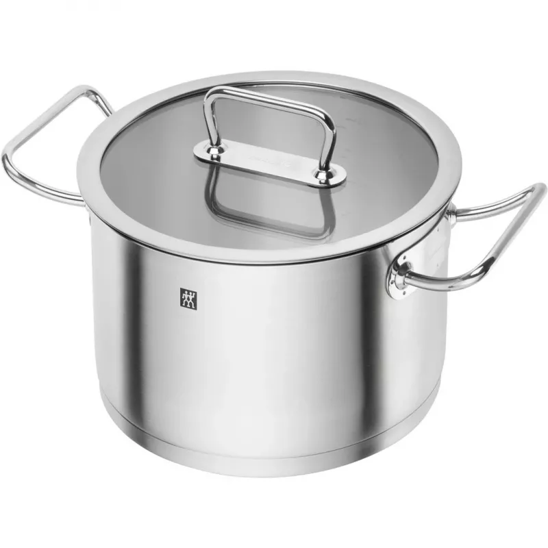 Cookware set ZWILLING 65120-005-0 — 5-piece stainless steel saucepans, lids, oven- and dishwasher-safe, non-stick coating, max 200°C
