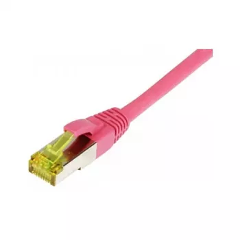 Patch Cable RJ45, CAT6A 500Mhz, 0,15m, magenta, S-STP(S/FTP), TPE/LSZH(Ultraflex), AWG26, with Cat.7 Raw Cable, Synergy 21 (S217698)
