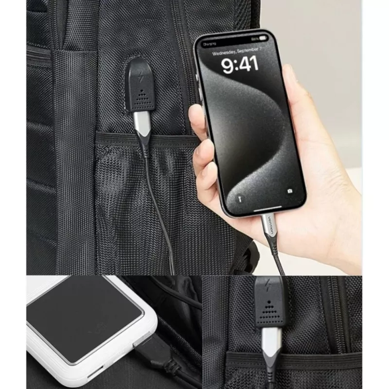 Vention KRK 20L laptop backpack, black, waterproof
