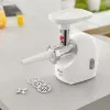Electric household meat grinder SMAPP 489.8 — 2000 W, 3 strainers (2.7 / 8 mm), non-slip feet, grey