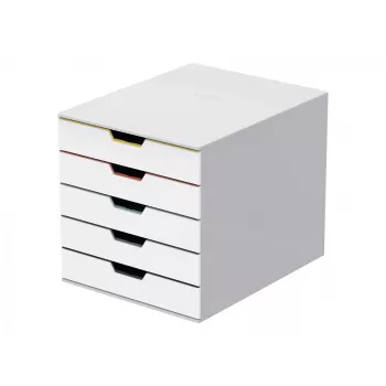 File storage box Durable VARICOLOR Mix 5 Plastic Multicolour White 762527