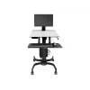 Ergotron WorkFit-C - Single LD Sit-Stand Workstation - Multimedia-Cart - Black - Grey - 7,3 kg - 61 cm (24 inch) - 75 x 75,100 x 100 mm - 360°