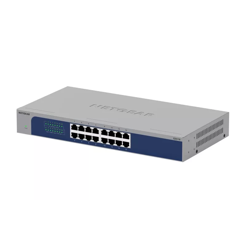 NETGEAR GS516-300EUS network switch Unmanaged Gigabit Ethernet (10/100/1000) Grey