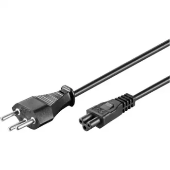 Wentronic Goobay Power Cable Swiss, 1,8 m, Black - Swiss-Plug (Type J, SEV 1011) > Device Socket C5 (93960)