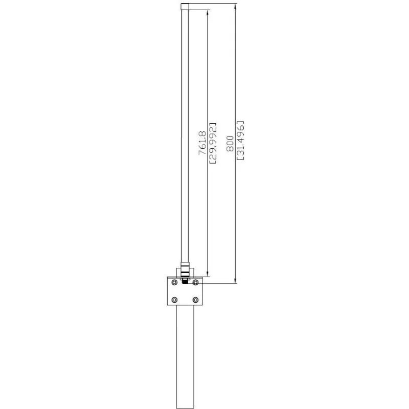 Omnidirectional Antenna ALLNET ANT-868-6dbi-OMNI 868 MHz, 6 dBi gain