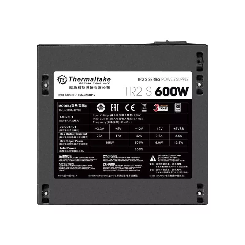 Power Supply Unit Thermaltake TRS-600AH2NK 600 W