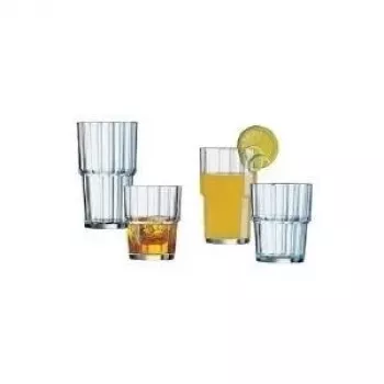 Drinking Glass Esmeyer Norvege 410-675 0.27 l Clear — set of 6