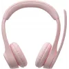 Logitech 981-001412 headphones/headset Wireless headband Office/Call center Bluetooth Rose