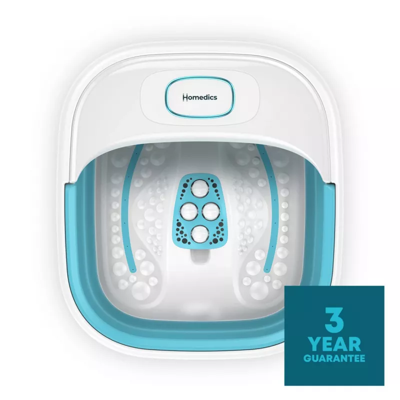 Foot spa HoMedics FB-70BL-EB — collapsible compact foot bath for home use