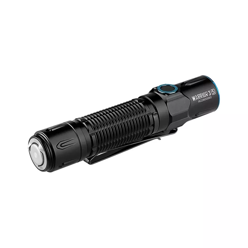 Tactical handheld flashlight olight Warrior 3S — LED 2300 lm, 300 m range, IPX8, 21700 Li-Ion 5000 mAh