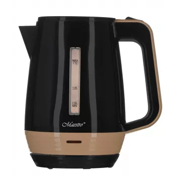 Electric kettle Maestro MR-033 1.7 L 1850–2200 W, plastic housing, auto shut-off, overheat protection, button lid, ergonomic grip