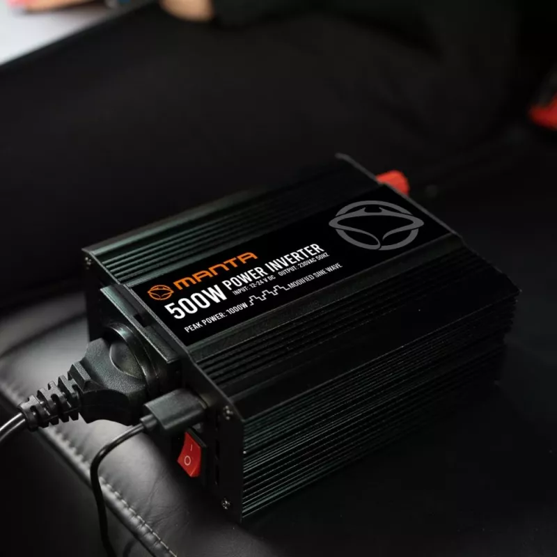Power inverter MANTA MPI500M 500W continuous / 1000W peak DC to AC