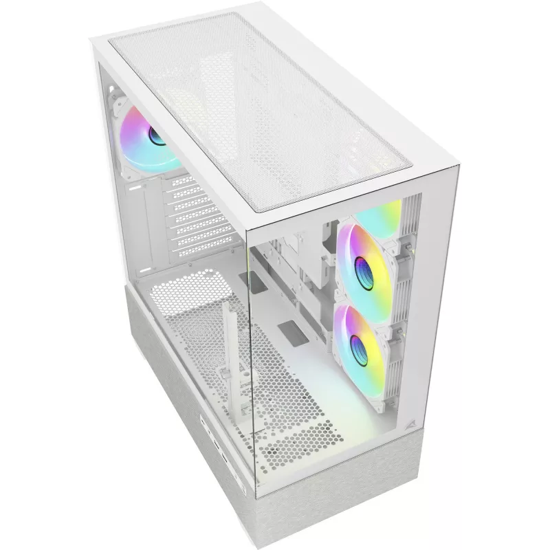 Sharkoon AK7 ARGB ATX Computer Case White