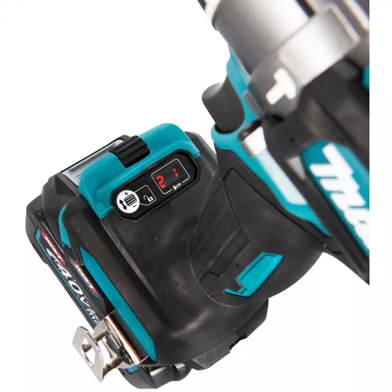 Makita HP001GD201 - Rotary Hammer/Driver - Cordless - 2 Speeds - Chuck Key 13 mm - 140 N·m - 2 Batteries, Charger Included - 40 V (HP001GD201)
