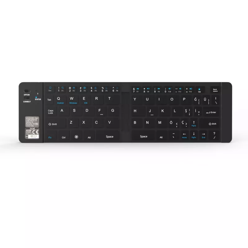 Wireless Keyboard Inca IBK-579BT Bluetooth 66 Keys Metallic Silver