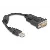 DeLOCK 61549 Serial Cable Black 0.25 m USB Type-A RS-232