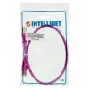 Intellinet Network Patch Cable, Cat6, 0.5m, Red, Copper, S/FTP, LSOH / LSZH, PVC, RJ45, Gold Plated Contacts, Snagless, Booted, Lifetime Warranty