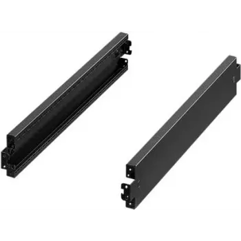 Trim panel Rittal VX 8660.036 Black Steel 1200mm Depth 100mm Height