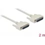 Serial cable DELOCK 84231, D-Sub 25 Pin to D-Sub 25 Pin, beige, 2 m