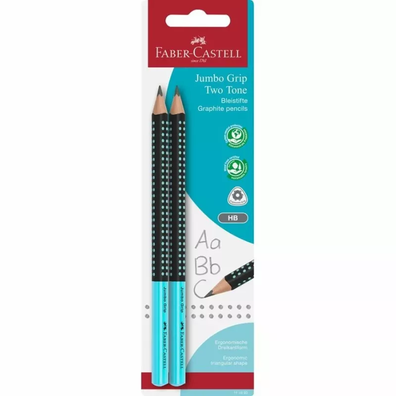 FABER-CASTELL pencil Jumbo Grip Two Tone 2xBS BK