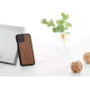 Smartphone case man and wood for iPhone 11 Pro — black walnut