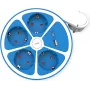ROLINE Desktop Power Strip 4x+Sw. 1x A+ C CEE7/7 Blue 3m - Power Strip (19.07.2341)