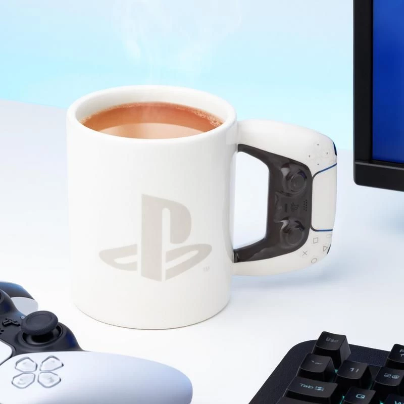 Mug Paladone PlayStation Shaped PS5 White 0.48 L Single-piece