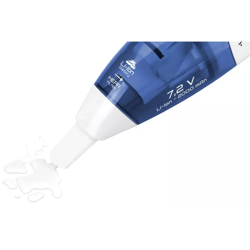 Handheld vacuum ETA ETA144290000 — dry & wet, HEPA, cyclonic, 0.5 L, 15 min runtime, 1.03 kg, white/blue