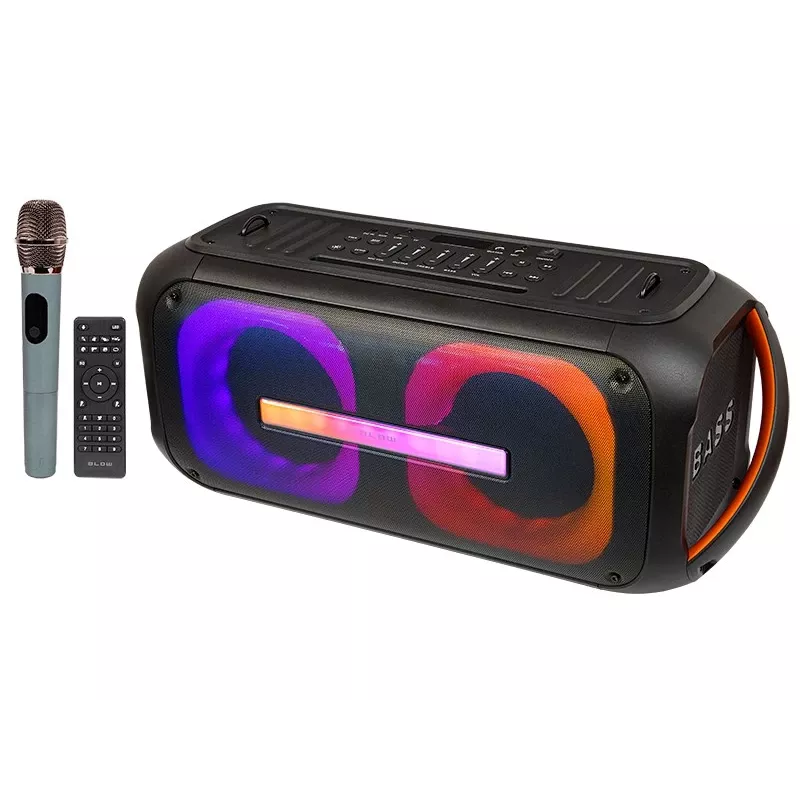 Portable mono Bluetooth speaker BLOW 30-392# — 6,000 mAh battery, 6.5 W RMS, Bluetooth 5.0, MicroSD, AUX, Micro-USB, 2 speakers, black
