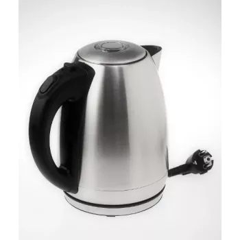 Electric kettle Adler AD1223 — 1.7 L, 2000 W, stainless steel with black accents