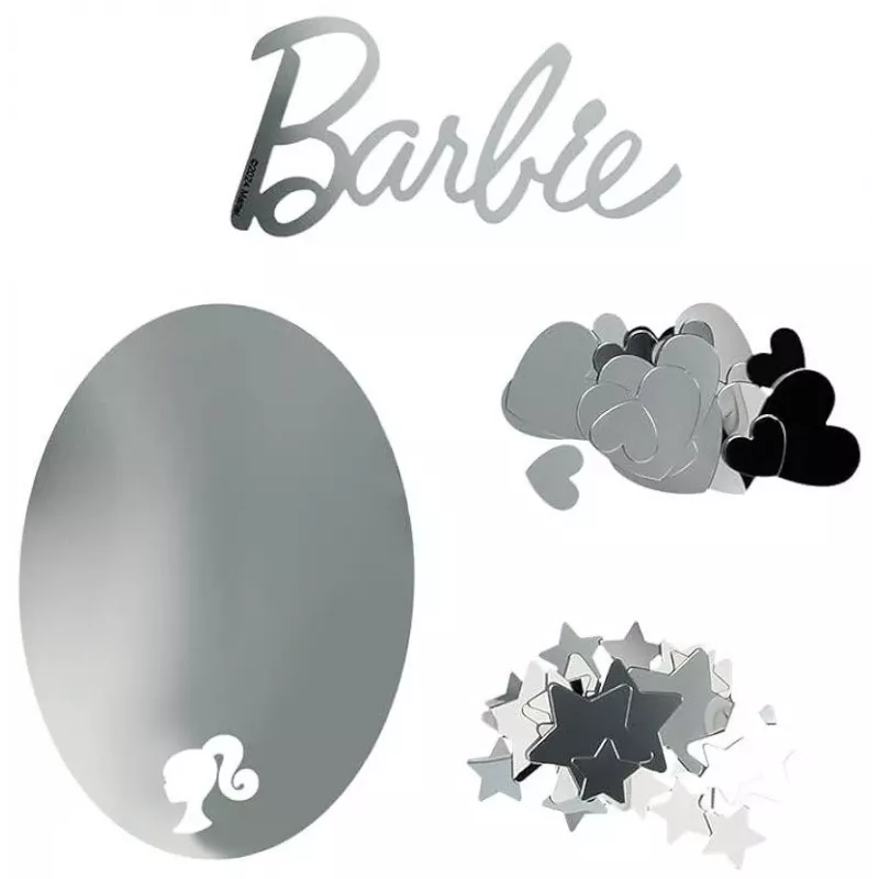 Mirror Wall Decal Paladone PP13751BR Barbie design – decorative self-adhesive mirror sticker