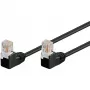 Wentronic 96090 Patch Cable, RJ-45 Male/Male, Cat5e, U/UTP, Black (96090)
