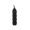 Tracer PowerCord Extension Lead, 4 Sockets, 3m, Black