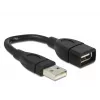 USB Cable DeLOCK 15cm USB 2.0 USB A Black