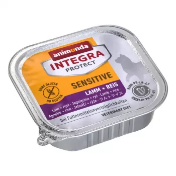 Wet cat food animonda Integra Protect Sensitive Mature Lamb & Rice 100 g, grain‑free, gluten‑free, sugar‑free