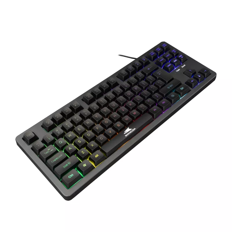 Wired Baracuda Krill Black Keyboard KRILL-B — compact layout, US layout