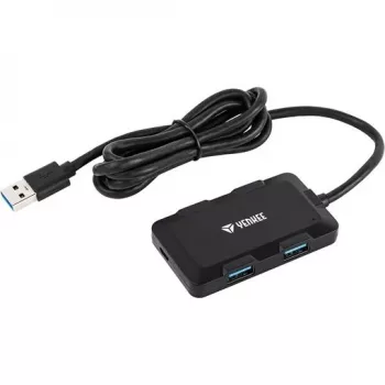 Yenkee YHB 4341BK 4-port USB 3.0 charging hub